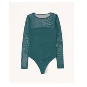 Abercrombie Long-Sleeve Mesh Crew Bodysuit
